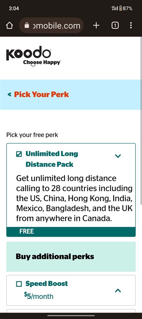 koodo us add on